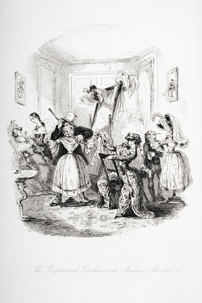 Le gentleman professionnel chez Madame Mantalini, illustration de 